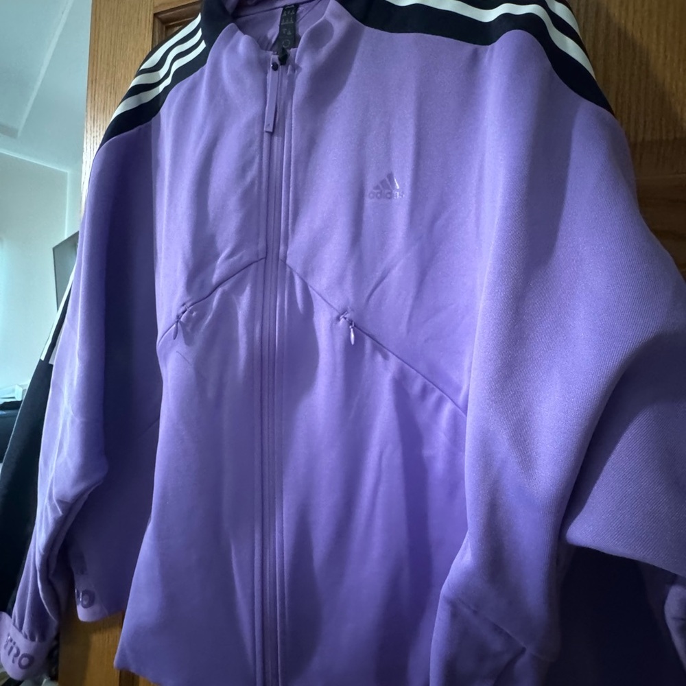 Adidas plus size women’s track jacket. 3X.